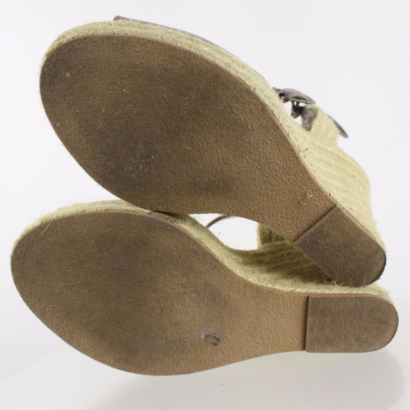 Steve Madden Leather T Strap Wedge Sandals - Picture 2 of 6